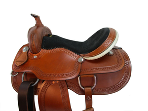 Silla de Montar Western de Cuero Genuino Hecha a Mano Premium para Caballos, Equipo de Equitación para Ranch, Trail, Barrel Racing y Roping, Directo de Fábrica - Product Image 3