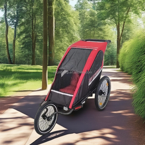 Poussette 3-en-1 pour bébé, chariot de jogging et remorque de vélo, design léger, tissu imperméable 600D, capacité de 28 kg - Product Image 6