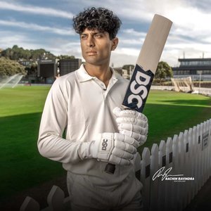 Bâtons de cricket en saule anglais de qualité A, entièrement préparés, modèle Rachin Ravindra, pour le sport - Product Image 6