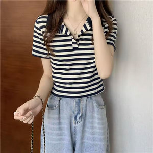 เสื้อเชิ้ตผู้หญิงแขนสั้นลำลองผ้าถักคอตตอน/ใยไผ่ระบายอากาศได้ดีทรงปกติจากท็อปช็อป - Product Image 6