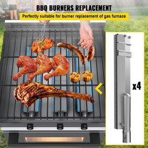 4 pezzi di griglia in acciaio inossidabile pezzi di ricambio per griglia a Gas di 15.9 lunghezza \ "parti per griglia a fiamma Premium per la combustione di accessori per barbecue - Product Image 2