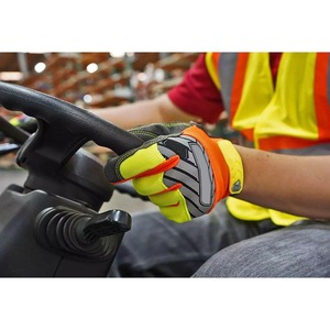Nouveauté : Gants de conduite Alpha Racing à écran tactile, en cuir, antidérapants, coupe-vent, à doigts entiers, fermeture auto-agrippante, qualité supérieure - Product Image 4