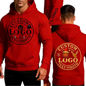 Men's Hooded Pullover Fleece 100% Cotton Oversized Eco-Friendly Breathable Anti-Wrinkle 500g Distressed <b>Gothic</b> Custom <b>Hoodie</b> - Product Image 1