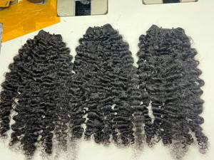 Paquetes de Cabello Remy Rizado Vietnamita al por Mayor con Cierre de Encaje Transparente HD, Cabello 100% Virgen de 8-30 Pulgadas para Uso en Pelucas - Product Image 4