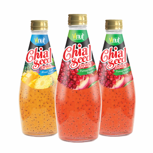 Bebida de Semillas de Chía con Sabor a Fresa de 290 ml Sin Azúcar, Fabricante de Bebidas de Marca Privada OEM ODM - Product Image 1