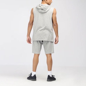 Hoodies sans manches pour hommes de haute qualité, impression numérique, 100% coton, molleton tricoté, hoodies sans manches à capuche - Product Image 2