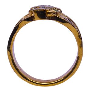 Wedding Wear 925 Sterling <b>Silver</b> Gold Plated Jewelry Blue Topaz <b>Emerald</b> Gemstone Women Wear Classic <b>Ring</b> - Product Image 3