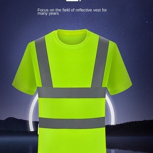 AWARTEN INTERNATIONAL Ropa de Seguridad para Obras de Construcción de Verano, ANSI Clase 1, Secado Rápido, Transpirable, Reflectante, Manga Corta - Product Image 5