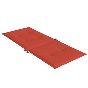 Lot de 4 coussins d'extérieur en polyester mélangé rouge 100 % polyester, pour chaise à dossier haut, taille moyenne - Product Image 5