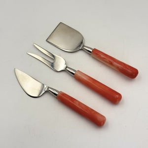 Juego de Cuchillos para Queso de Acero Inoxidable de Lujo para Bodas, con Mango Redondo de Resina, para Uso en el Hogar, Hoteles y Restaurantes - Product Image 3