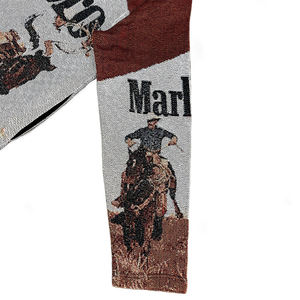 Standard Fabric Quality Breathable Cowboy Print Zip-Up Spring Blouson <b>Jacket</b> Vintage Woven <b>Western</b> Graphic Streetwear - Product Image 5