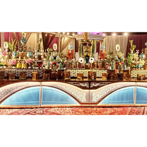 Mostrador de buffet decorativo de acero inoxidable para catering - Product Image 1