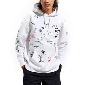 Sudadera con capucha 100% algodón para hombre, ligera, transpirable, estilo streetwear, impresión de logotipo personalizado - Product Image 1