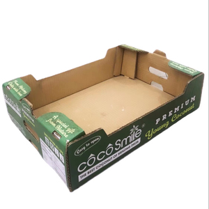 กล่องกระดาษลูกฟูกหนา 5 ชั้น สำหรับส่งออกมะพร้าว พิมพ์ออฟเซ็ต ขนาด 48*34*10 ซม. บรรจุภัณฑ์จากวัสดุรีไซเคิลอเนกประสงค์ ทนทานต่อการกัดกร่อน - Product Image 1