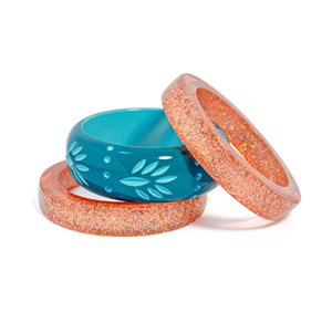Bracelet claquant en résine acrylique géométrique de haute qualité, design unique, élégant, tendance et coloré, bijou unisexe à la mode pour femme et soirée - Product Image 3