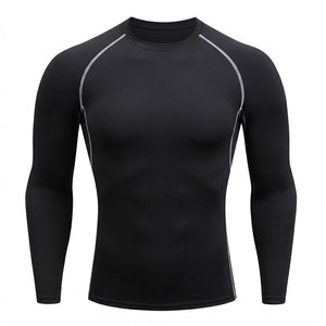 Camiseta de Compresión de Manga Larga para Hombre, para Correr, Gimnasio, Entrenamiento Deportivo - Product Image 1