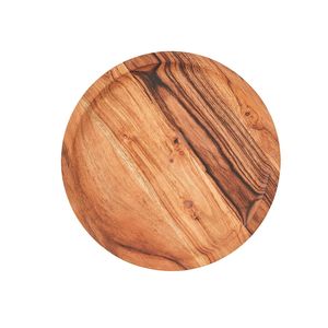 Assiette de service en bois artisanal, style rustique, bois naturel, pour cuisine et salle à manger modernes - Product Image 1