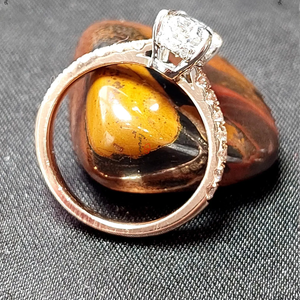 2 carat Women's Rose Gold Oval Brilliant Cut Diamond <b>Solitaire</b> Engagement <b>Ring</b> Classic Style Natural Diamond Jewelry luxury - Product Image 4