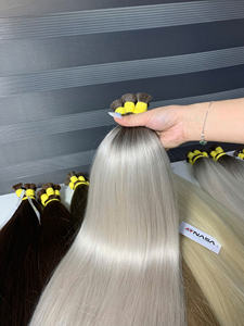 Extensiones de Cabello Humano Virgen de 100g, Más Vendidas, Alta Calidad, Cabello Rubio Natural Liso, Súper Doble Trama - Product Image 3