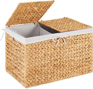 Panier de rangement en osier tressé artisanal de qualité supérieure, écologique, vente en gros, fabricant vietnamien - Product Image 1