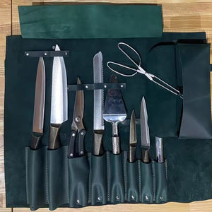 Sac de Chef en Cuir Véritable Robuste Anti-Odeur Léger et Durable pour Couteaux, Étui de Voyage Culinaire avec Poches pour Ustensiles de Cuisine - Product Image 3