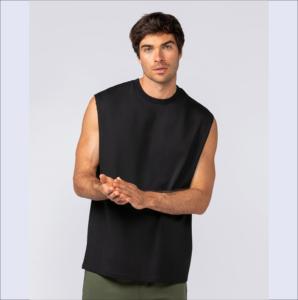 Chalecos Deportivos de Primera Calidad, 100% Algodón, Corte Bajo, Ecológicos, Antiencogimiento, 180g, para Hombre, al por Mayor, Transpirables, con Logotipo Personalizado, para Fisicoculturismo - Product Image 4