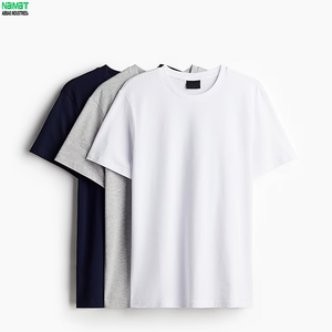 Camiseta de Hombre, Corte Holgado, Tela Gruesa, Detalle de Costura en Contraste, Estilo Urbano, Minimalista, Casual, Lisa, para Verano - Product Image 2