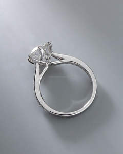 IGI/GIA Lab Grown Cut Diamond Vintage 14k jaune mariage/bague de fiançailles unisexe or blanc fin pour anniversaire fête-digne - Product Image 4