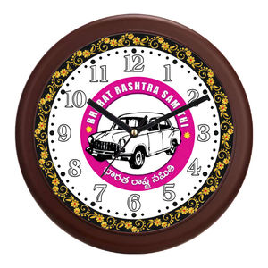 Designer Indian Leader Personalized Printed Plastic Promotional Office Wall Clock <b>Gift</b> <b>Box</b> for Mother's Father's Day-Liviya - Product Image 5