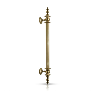 Manija de Puerta de Latón Sólido de Lujo Aureum Column |   Manija de Entrada Moderna con Diseño de Columna Acanalada, Resistente, para Hotel |   Premium - Product Image 1