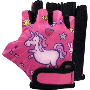 Gants de vélo pour jeunes, gants de cyclisme mi-doigts pour enfants avec coussinets en gel, pour le sport et le vélo - Product Image 2