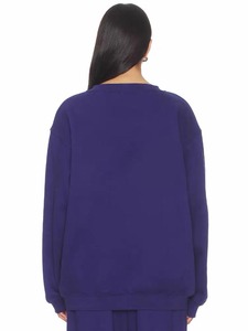 Women Oversized Solid Color <b>Henley</b> Sweatshirt <b>Long</b> <b>Sleeve</b> Button Up Collar Regular Fit Cotton Knitted Autumn Casual Wear - Product Image 2
