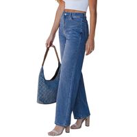 Culottes d'été respirantes en coton pur tissé, taille haute, coupe large, ourlet plié personnalisé, pour femme