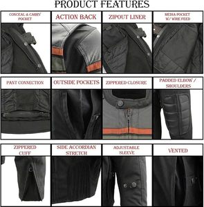 Chaqueta de Motocicleta Unisex con Protección para Pecho, Espalda y Hombros, Transpirable, para Motocross y Carreras - Product Image 4
