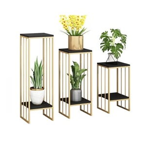 Support de pot de fleurs en métal artisanal, élégant, conçu pour la présentation florale, idéal pour la décoration de jardin et l'amélioration de la terrasse - Product Image 2