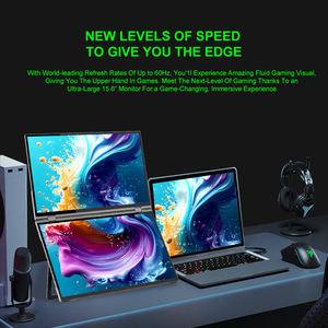 كمبيوتر محمول بشاشة مزدوجة تعمل باللمس مزدوجة 60 هرتز من Eimio جديد ، كمبيوتر محمول بشاشة تعمل باللمس مزدوجة ، مراجعة شاشات العرض بوصة - Product Image 4