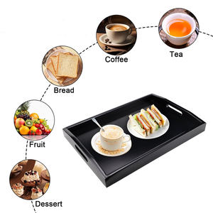 ถาดเสิร์ฟไม้ทรงสี่เหลี่ยมพรีเมียม ดีไซน์เรียบหรูสไตล์ชนบท ลายดอกไม้ สำหรับเทศกาลดีวาลี รอมฎอน ชา ขนม ของว่าง อาหารเช้า ใช้ในบ้าน - Product Image 6