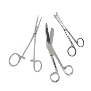 3 Piece Manual Surgical Scissors Set Standard Polish <b>Suture</b> Removal Scissors Lister Bandage Scissors Hemostatic Forceps CE - Product Image 2