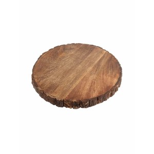 Plato Redondo de Madera de Mango con Borde de Corte Natural, Hecho a Mano, Venta al por Mayor, India - Product Image 2