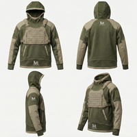 Haut de gamme MALUZA INDUSTRIES : Sweat à capuche modulaire Urban Performance Tech Harness, prêt pour la ville, édition tactique, 100 % coton