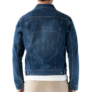 2026 Solid Color Casual Men Jeans <b>Jacket</b> Streetwear New Fashion 100% Cotton Breathable Comfortable Front Logo - Product Image 6