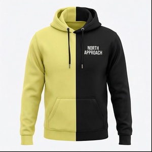 เสื้อฮู้ดบล็อกสีสไตล์นอร์ธแอพเพิร์ธสำหรับผู้ชาย ผ้าฝ้ายเฟรนช์เทอร์รี่ลำลอง มีกระเป๋าหน้า ทรงปกติ เหมาะสำหรับใส่ในฤดูใบไม้ร่วง - Product Image 1