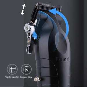 Tondeuse à poils du corps électrique sans fil rechargeable par USB <span class=keywords><strong>Kemei</strong></span> <span class=keywords><strong>Km</strong></span>-<span class=keywords><strong>2296</strong></span>, batterie au lithium 2500 mAh, tondeuse réglable pour hommes - Product Image 6