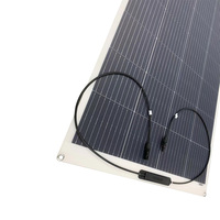 Panneau solaire flexible 100W en tissu imperméable, couleur personnalisée, avec boîtier de jonction IP67 pour alimentation RV/Voiture/Camion/Bateau/Yacht