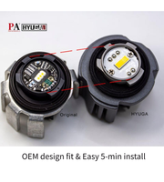 HYUGA Nouvelles ampoules LED antibrouillard TF1 6000K/3000K 30W pour rétrofit/amélioration 2020~ CHR SIENTA HILUX (Pack de 2) Garantie 1 an