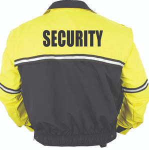 Veste de sécurité réfléchissante à col montant pour agent de sécurité, uniforme de travail, manteau d'hiver coupe-vent et imperméable, veste de patrouille de sécurité bleu-noir - Product Image 5