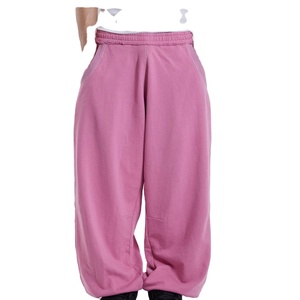 New Fashion Patchwork Wide Leg Elastic Waist Loose Pockets Streetwear Satin <b>Summer</b> Loose Fit Joggers <b>Pants</b> - Product Image 2