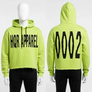 Sudadera con Capucha para Hombre, Estilo Urbano, de Felpa Gruesa de 450g, 100% Algodón, Antiencogimiento, con Logotipo Personalizado en Relieve 3D y Bolsillo Frontal, Venta al Por Mayor - Product Image 3