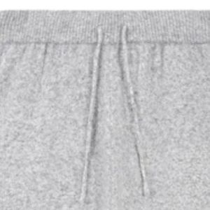 Knitted Jogger <b>Pants</b> Grey Casual Sweatpants Elastic Waist Lounge Wear Street Style Soft Knit Trousers for Men Women - Product Image 3