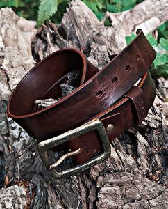 Cinturones y Accesorios de Estilo Casual para Hombre, a la Moda, OEM ODM, Cinturones de Cuero Duraderos Personalizados, Hechos a Mano - Product Image 6